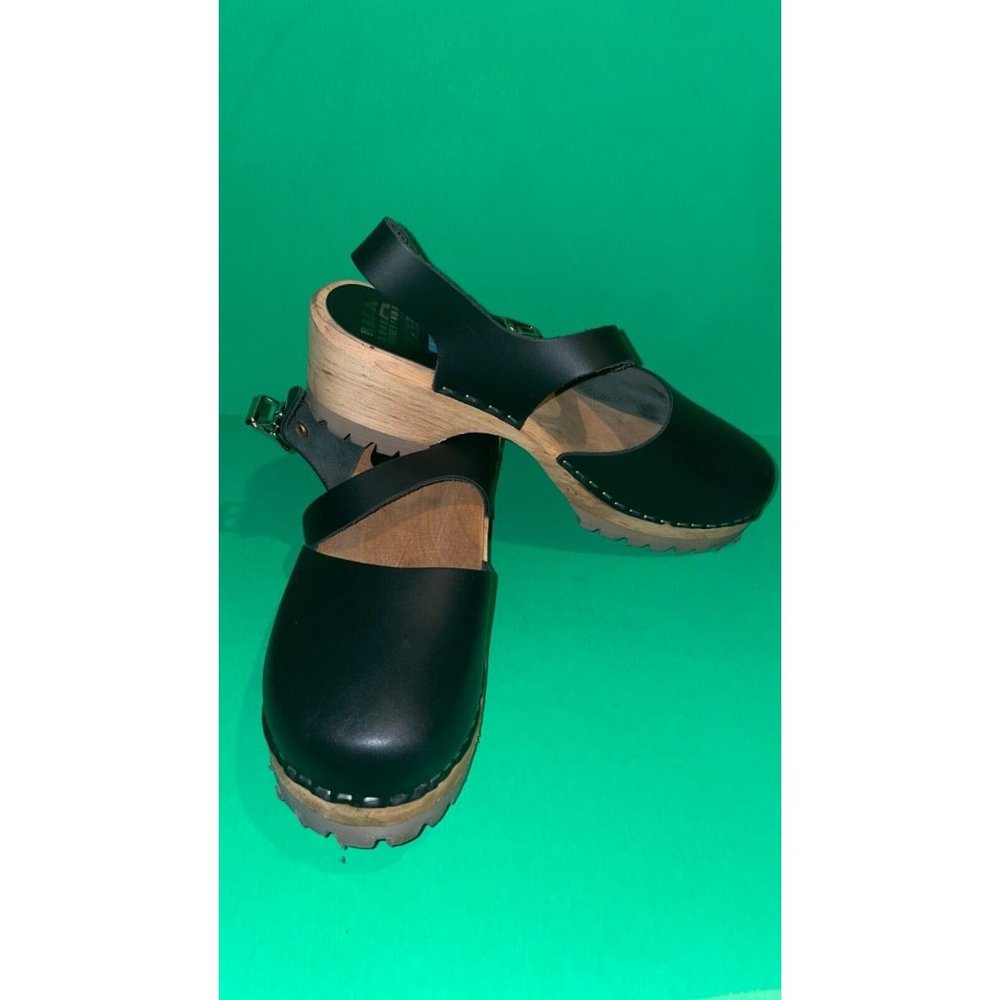 Mia Sofia Black Clogs-40-Euc A714 - image 1